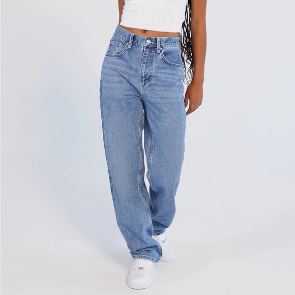 BDG Denim - BDG High-waisted Baggy Jean sz 27 Medium Wash Rigid Denim Slouchy Relaxed Y2K